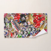 Gamblers Delight - Las Vegas Icons Collage バスタオルセット (ハンドタオル)