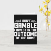 Gambling I Dont Gamble I Invest Casino Lover Gamb  カード (黄色い花)
