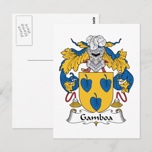 Gamboaの家紋 ポストカード (正面/裏面)