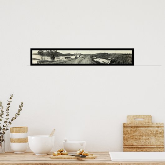 Gamboa Dike Panama写真1913 ポスター (キッチン)