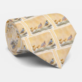 Gambrel's Quail Painting Original Bird Art ネクタイ (ロール)