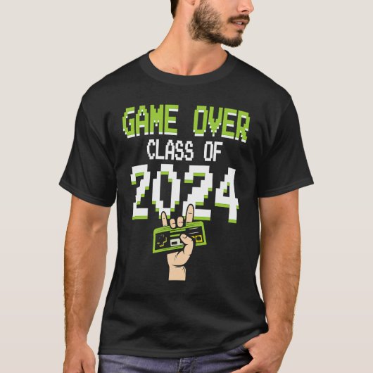 Game Class Of 2024 College School Graduation Senio Tシャツ (正面)