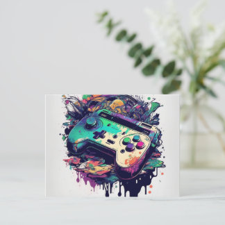 Game Consoleポストカードでおもしろいの準備をする ポストカード