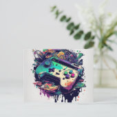 Game Consoleポストカードでおもしろいの準備をする ポストカード (スタンド正面)