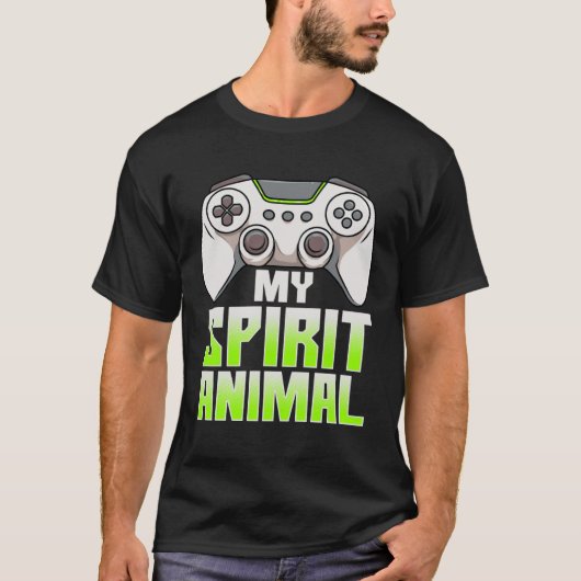Game Controller Is My Spirit Animal  Gamer  Gamers Tシャツ (正面)