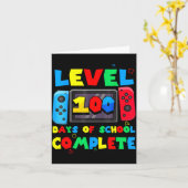 Game Controller Level 100 Days Of School Complete カード (黄色い花)