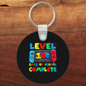 Game Controller Level 100 Days Of School Complete  キーホルダー (正面)