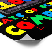 Game Controller Level 100 Days Of School Complete  ポスター (角)