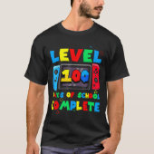 Game Controller Level 100 Days Of School Complete  Tシャツ (正面)