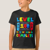 Game Controller Level 100 Days Of School Complete  Tシャツ (正面)