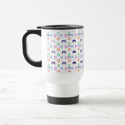 Game Controller Pattern Mug | Cool Gamer トラベルマグ (左)