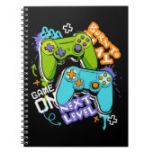 Game controllers Graffiti  Gaming Born To Play  ノートブック (正面)