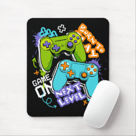 Game controllers Graffiti  Gaming Born To Play  マウスパッド