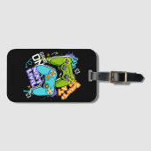 Game controllers Graffiti  Gaming Born To Play  ラゲッジタグ (正面横)