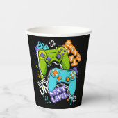 Game controllers Graffiti  Gaming Born To Play  紙コップ (正面)