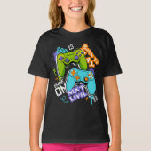 Game controllers Graffiti  Gaming Born To Play  Tシャツ (正面)