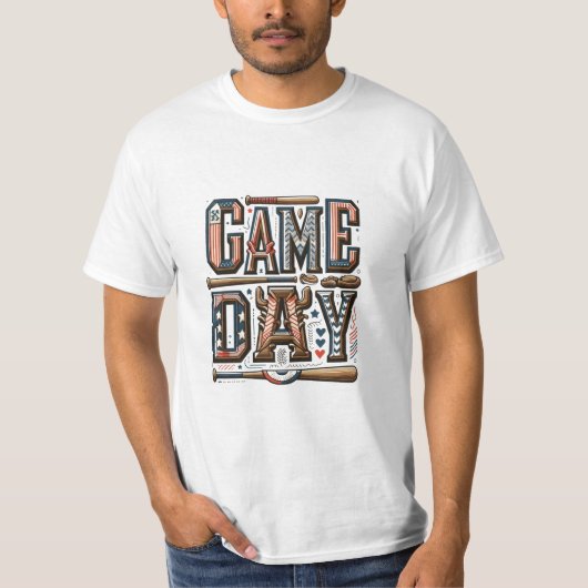 「GAME DAY」のTシャツデザイン Tシャツ (正面)