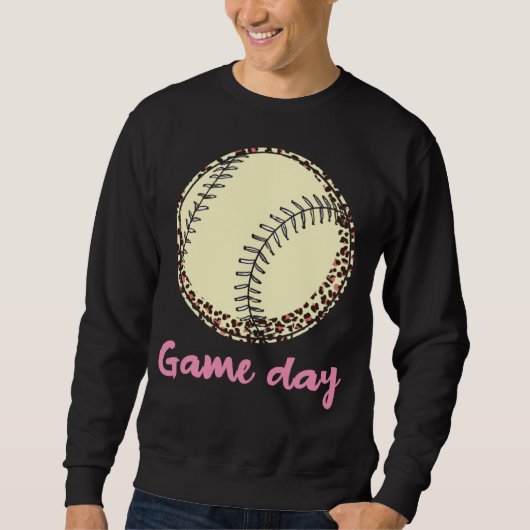 Game Day Baseball Leopard スウェットシャツ (正面)
