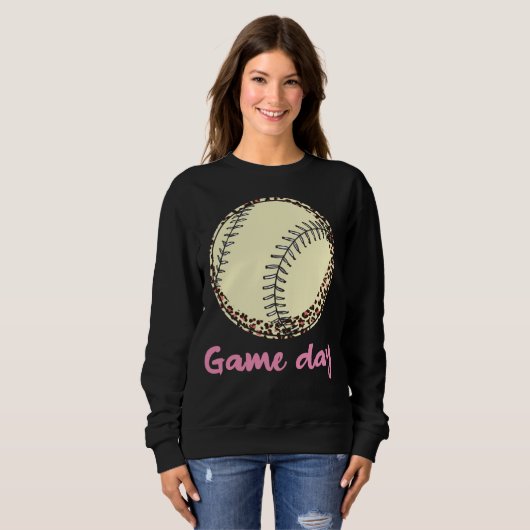 Game Day Baseball Leopard スウェットシャツ (正面フル)
