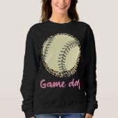Game Day Baseball Leopard スウェットシャツ (正面)