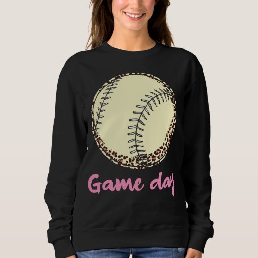 Game Day Baseball Leopard スウェットシャツ (正面)