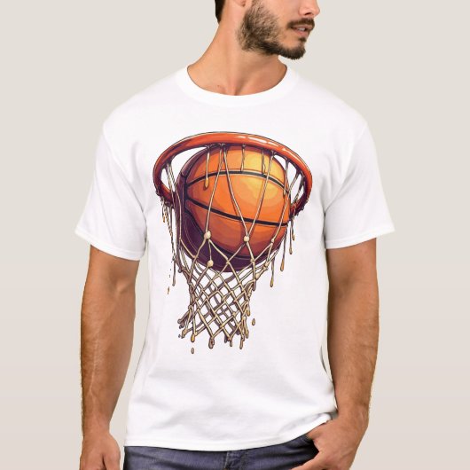 Game Day Basketball Drip Tシャツ (正面)