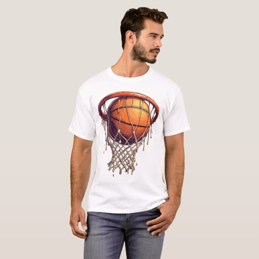 Game Day Basketball Drip Tシャツ (正面フル)