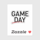 Game Day Bold Statement Design シール (シート)