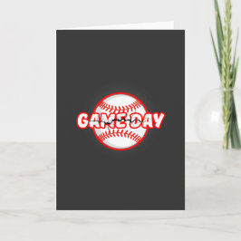 Game Day Cracked Baseball Sports Graphic カード