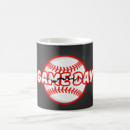 Game Day Cracked Baseball Sports Graphic コーヒーマグカップ