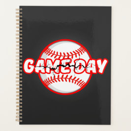 Game Day Cracked Baseball Sports Graphic プランナー手帳