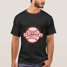 Game Day Cracked Baseball Sports Graphic Tシャツ