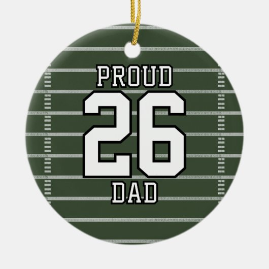 Game Day Football セラミックオーナメント (正面)