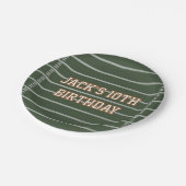 Game Day Football  ペーパープレート (アングル)