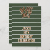 Game Day Football 招待状 (正面/裏面)