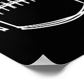 Game Day Football Game Day Vibes Football Lover ポスター (角)