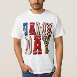 Game Day Football T-Shirt – Fun Sports Party Shirt Tシャツ