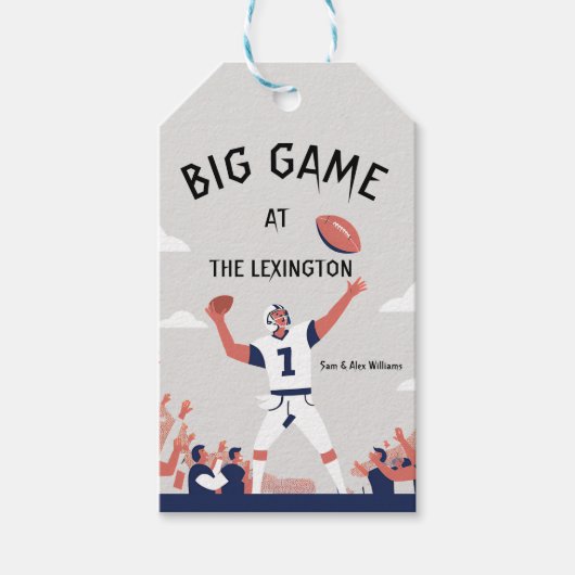 「Game Day Glory: すごい Bowl Bash 2025」 ギフトタグ (正面)