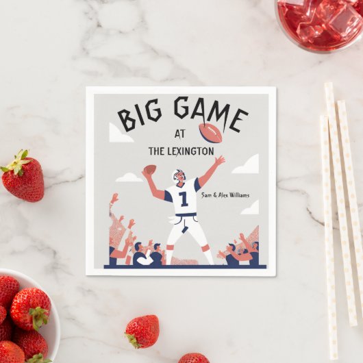 「Game Day Glory: すごい Bowl Bash 2025」 スタンダードカクテルナプキン (インサイチュ)