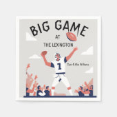 「Game Day Glory: すごい Bowl Bash 2025」 スタンダードカクテルナプキン (正面)