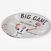 「Game Day Glory: すごい Bowl Bash 2025」 ペーパープレート (アングル)