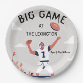 「Game Day Glory: すごい Bowl Bash 2025」 ペーパープレート (正面)