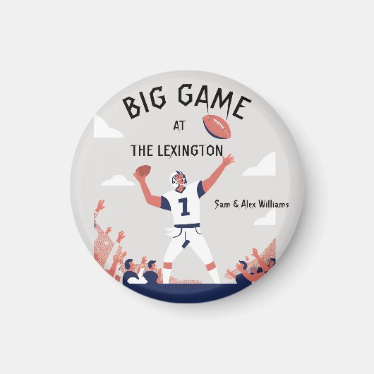 「Game Day Glory: すごい Bowl Bash 2025」 マグネット (正面)