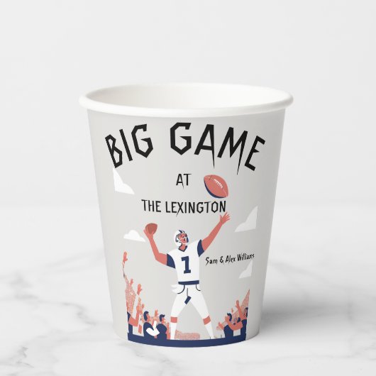 「Game Day Glory: すごい Bowl Bash 2025」 紙コップ (正面)