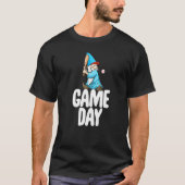 Game Day Gnome  Baseball Game Celebration Women Tシャツ (正面)