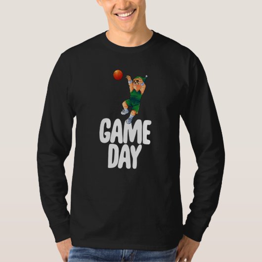 Game Day Gnome  Basketball Game Celebration Women  Tシャツ (正面)