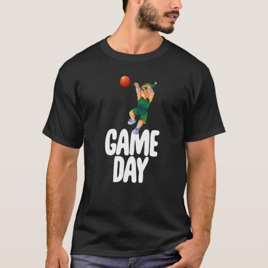 Game Day Gnome  Basketball Game Celebration Women  Tシャツ (正面)