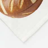 Game Day Pretzel Football Loaf Food Art フリースブランケット (角)