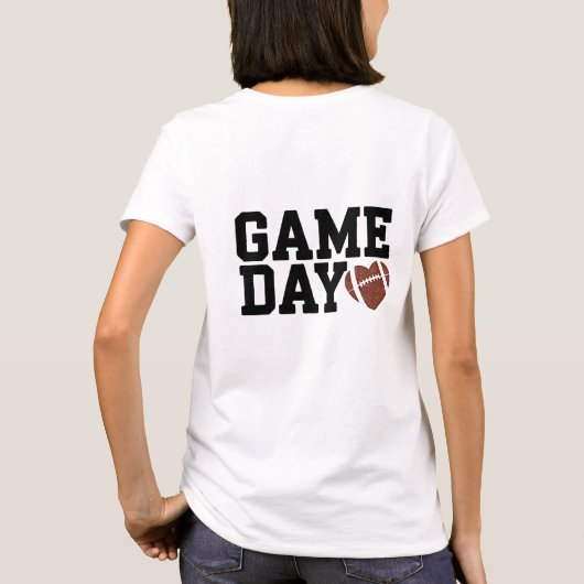 Game Day Red Football Shirt – Bold & Comfortable Tシャツ (裏面)