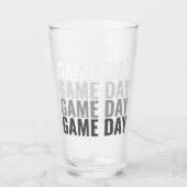 Game Day Repeat Bold Pint Glass タンブラーグラス (正面)